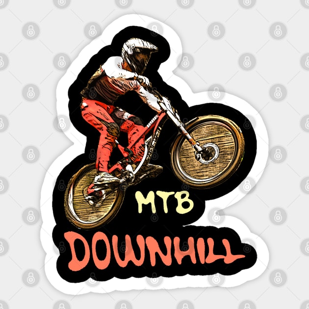 vtt mtb downhill Sticker by rickylabellevie